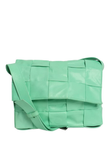 John Lewis Pre-loved Bottega Veneta Mint Green Leather Cassette Bag- Buy online at McGrocer