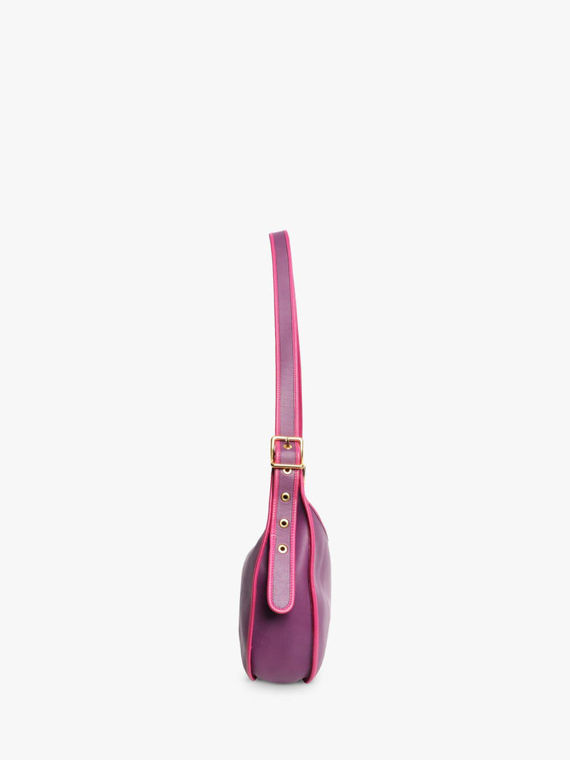 Pre-loved LOEWE purple shoulder bag, imported from the UK