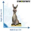 123cm Shrek Donkey cardboard cutout (British brand)