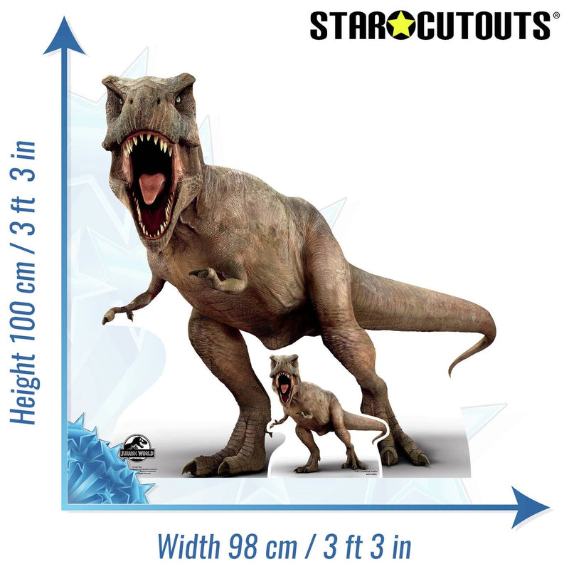 Star Cutouts Jurassic World T-Rex cardboard cutout 100cm tall (British brand)