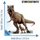 Star Cutouts Jurassic World T-Rex cardboard cutout 100cm tall (British brand)