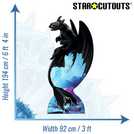Dreamworks Toothless Night Dragon cardboard cutout 194x92x15cm (British brand)