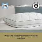 Sealy Airflow Memory Foam Pillow medium size 75cm x 45cm (British brand)