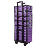 Livingandhome 4 in 1 Professional Makeup Train Case 33x23x76cm, UK version