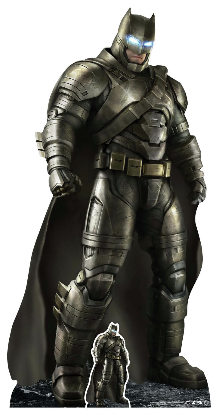 Star Cutouts armoured Batman life-size cardboard cutout (British brand)