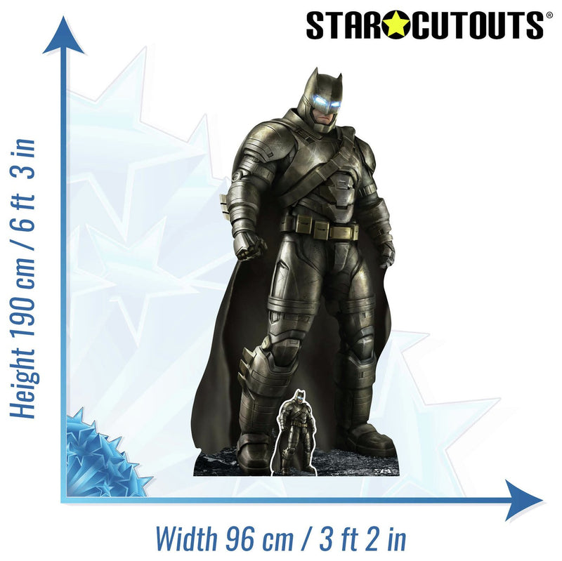 Star Cutouts armoured Batman life-size cardboard cutout (British brand)