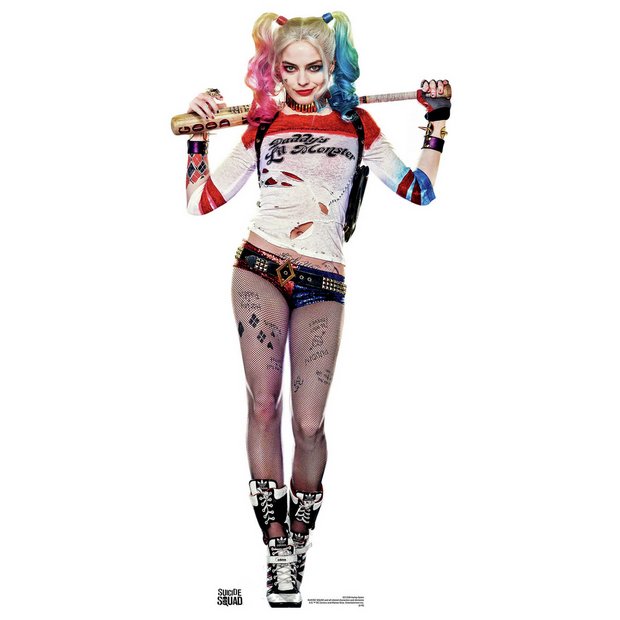 DC Comics Harley Quinn lifesize cardboard cutout, UK version