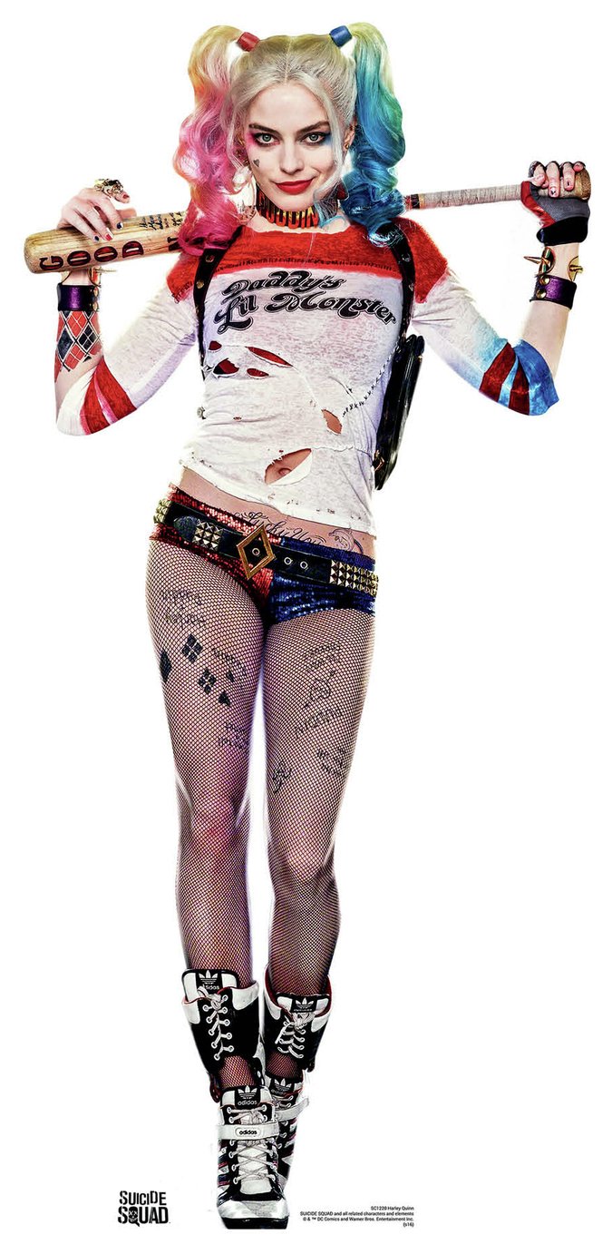 DC Comics Harley Quinn lifesize cardboard cutout, UK version