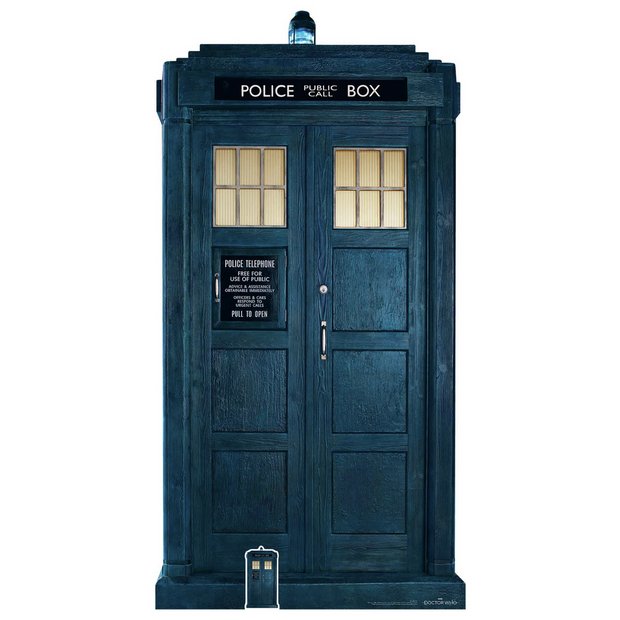 Star Cutouts Doctor Who 13th Tardis cardboard cutout 195x100x15cm (British brand)