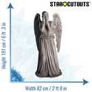 Star Cutouts Doctor Who Weeping Angel cardboard cutout H191 x W82 x D15cm (British brand)