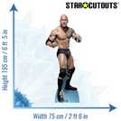 WWE The Rock cardboard cutout 195x75x15cm (British brand)