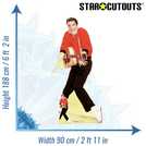 Star Cutouts Elvis Red Jacket life-size cardboard cutout - British product