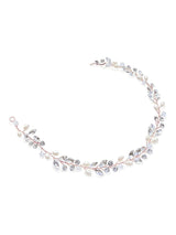 Next Ivory & Co Rose Gold Bohemia Crystal And Pearl Hair Vine- Buy online at McGrocer