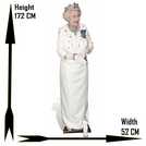 Star Cutouts Queen cardboard cutout 172cm tall (British brand)