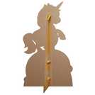 Rainbow Unicorn Cardboard Cutout 163cm tall (British brand)