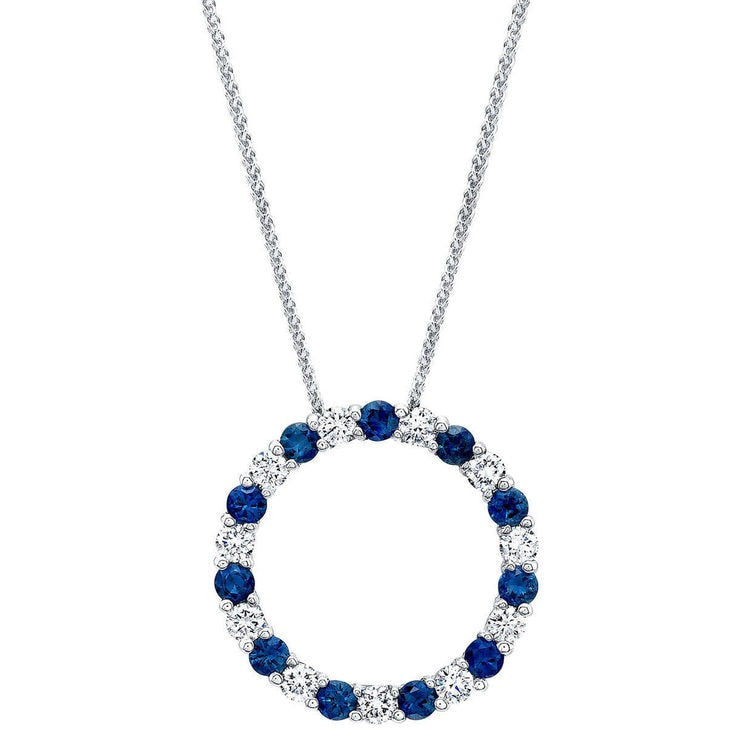 Costco blue sapphire diamond pendant 0.66ctw, UK version