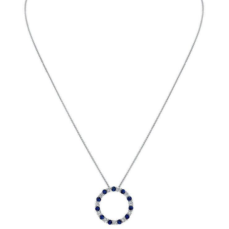 Costco blue sapphire diamond pendant 0.66ctw, UK version