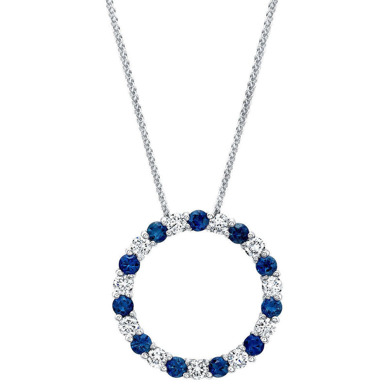 Costco blue sapphire diamond pendant 0.66ctw, UK version
