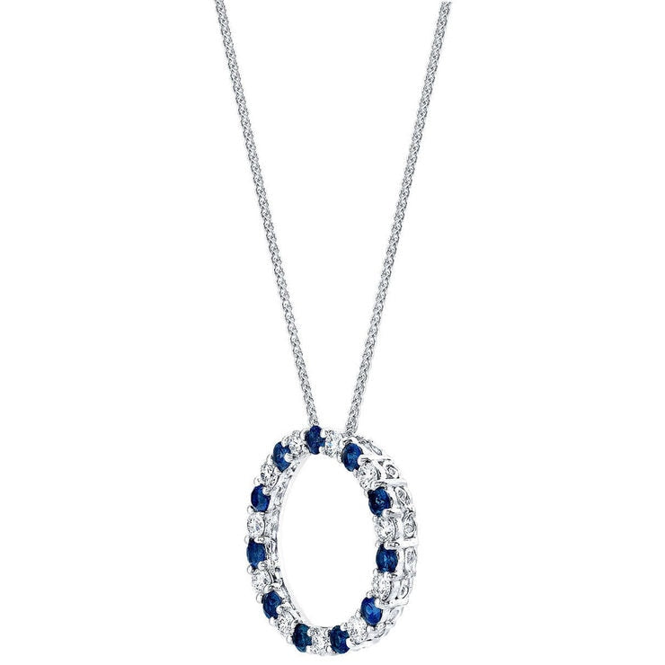 Costco blue sapphire diamond pendant 0.66ctw, UK version