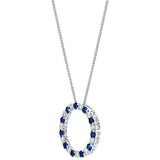 Costco blue sapphire diamond pendant 0.66ctw, UK version