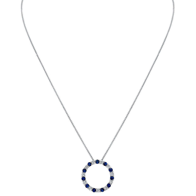 Costco blue sapphire diamond pendant 0.66ctw, UK version