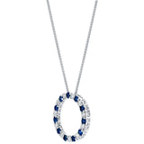 Costco blue sapphire diamond pendant 0.66ctw, UK version