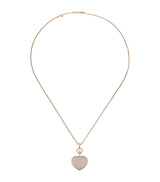 Harrods Chopard Rose Gold and Diamond Happy Hearts Pendant Necklace- Buy online at McGrocer