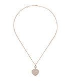 Chopard Happy Hearts rose gold diamond pendant necklace - British product
