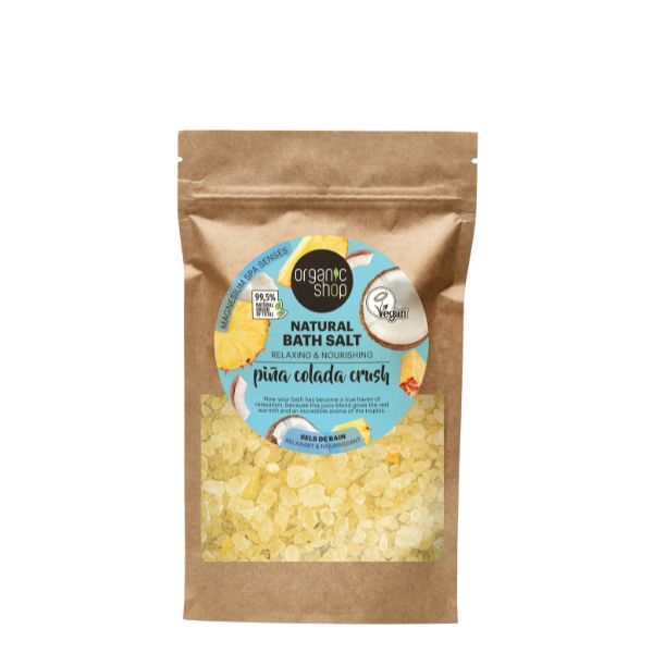 Organic Shop Pina Colada bath salt 500g, imported from the UK