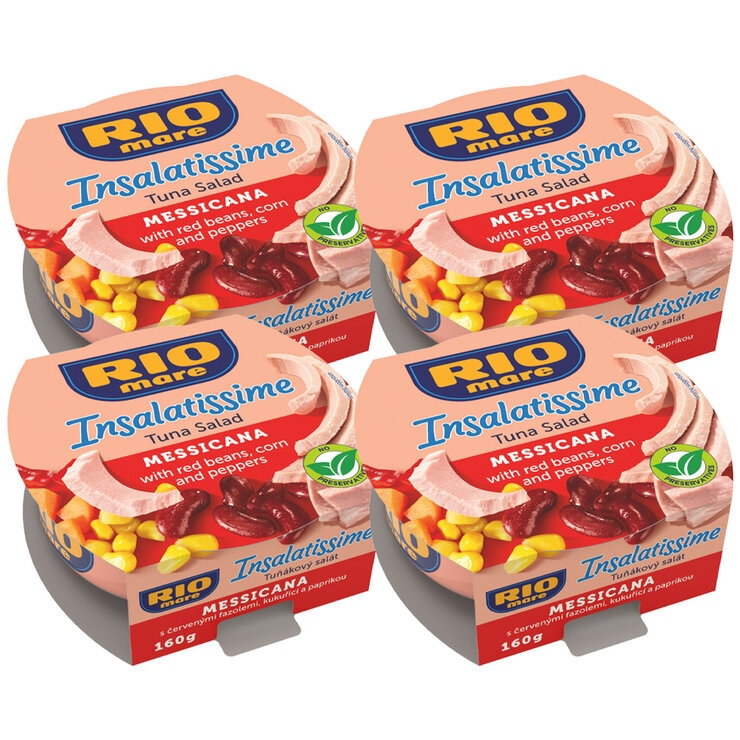 Rio Mare Mexican Style Tuna Salad 4 x 160g, imported from the UK