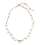 Harrods Valentino Garavani Faux Pearl VLogo Signature Necklace- Buy online at McGrocer
