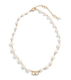 Valentino Garavani VLogo faux pearl necklace 42cm (British brand)