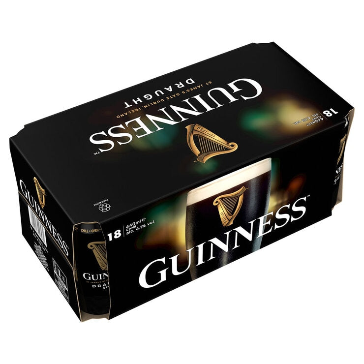 Guinness Draught stout 18 x 440ml - British product