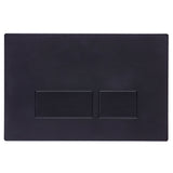 Tavistock square dual flush plate in black (British brand)