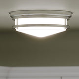 Hinkley Hadley chrome flush ceiling light, imported from the UK