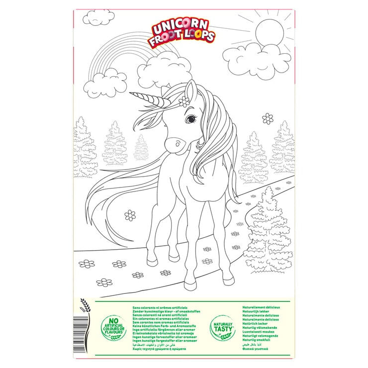 Kellogg's Unicorn Froot Loops cereal 2 x 375g, UK version