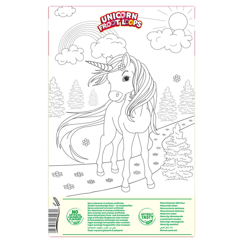 Kellogg's Unicorn Froot Loops cereal 2 x 375g, UK version