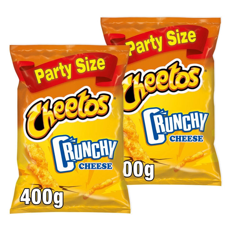 Cheetos Crunchy Cheese Corn snacks 2 x 400g - British product
