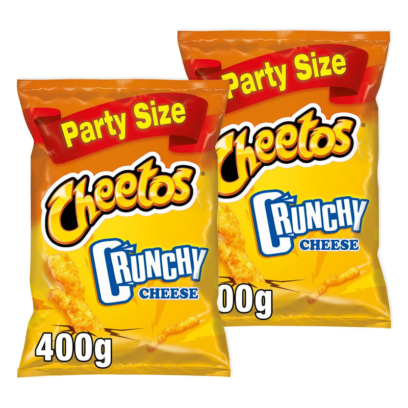 Cheetos Crunchy Cheese Corn snacks 2 x 400g - British product