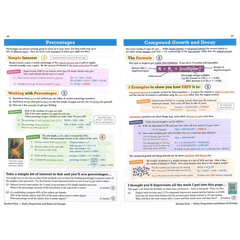 CGP GCSE Maths AQA Higher revision books 3-pack, UK version