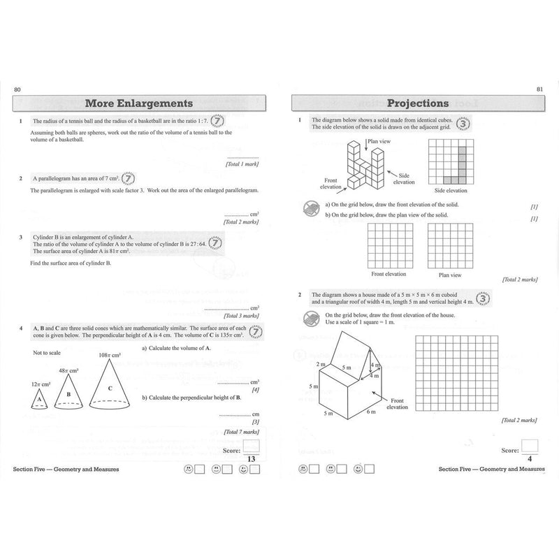 CGP GCSE Maths AQA Higher revision books 3-pack, UK version