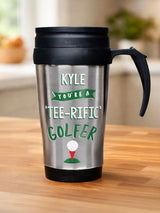 Next PMC Personalised Golf Thermal Travel Mug 400ml- Buy online at McGrocer