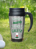 PMC personalised golf thermal travel mug 400ml, imported from the UK
