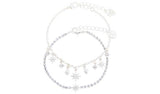 Argos Lipsy Silver Coloured Crystal Celestial Bracelet Set - 19cm- Buy online at McGrocer