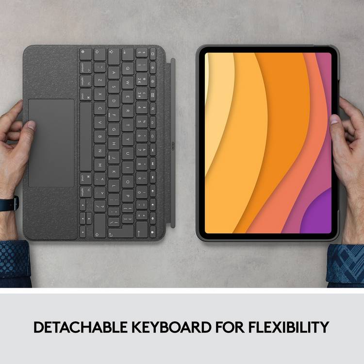 Logitech Combo Touch keyboard case for iPad Air 4th 5th gen - British product