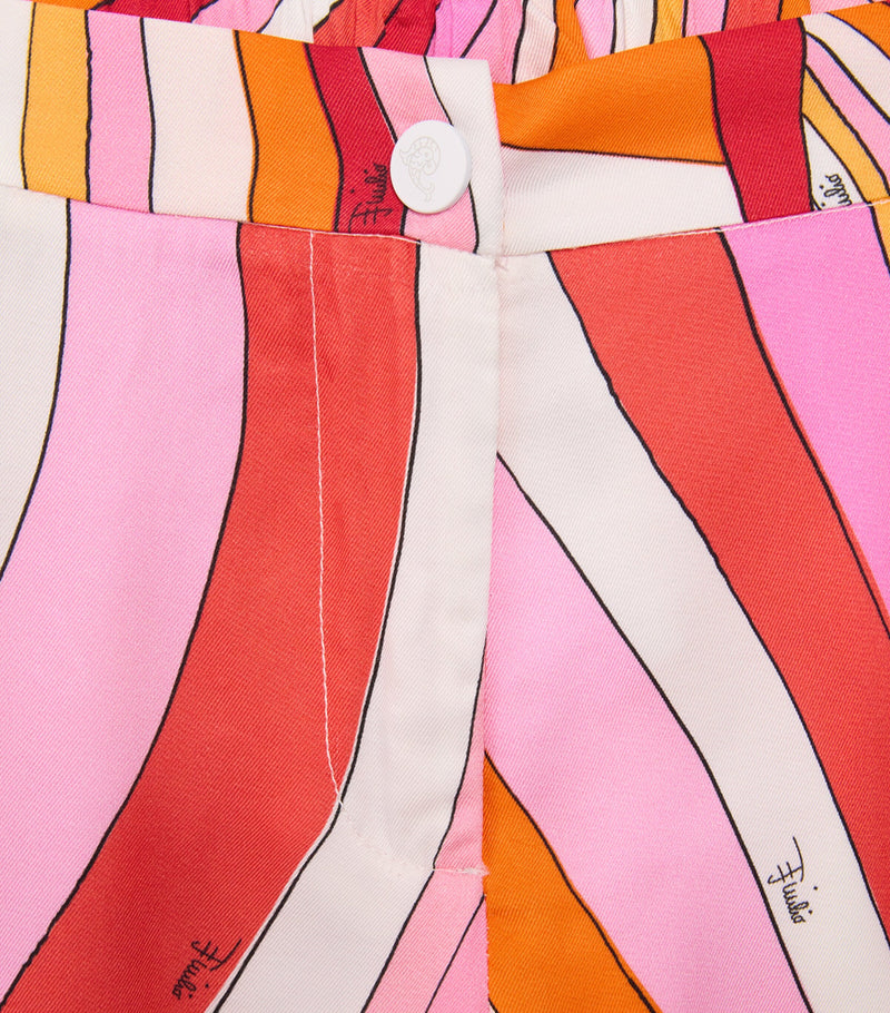 PUCCI Junior Retro Swirl Straight Trousers for children 4-13 years, imported from the UK