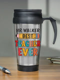PMC personalised best teacher thermal travel mug 400ml, UK version