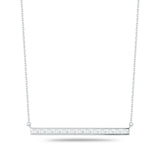 Costco UK Costco 1.24ctw Baguette Cut Diamond Necklace 18ct White Gold- Buy online at McGrocer