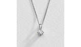 Argos Pure Brilliance 9ct White Gold 0.25ct Lab Diamond Necklace- Buy online at McGrocer
