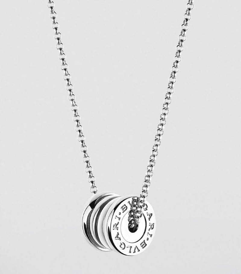 Bvlgari B.zero1 white gold pendant necklace (British brand)